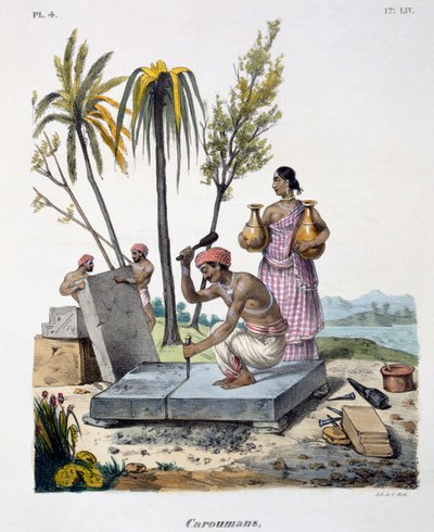 Steinmetze, 1827-35 von M.E. Burnouf